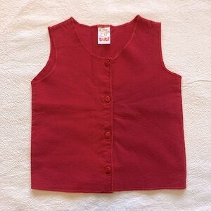 3-6m Vintage Red Vest